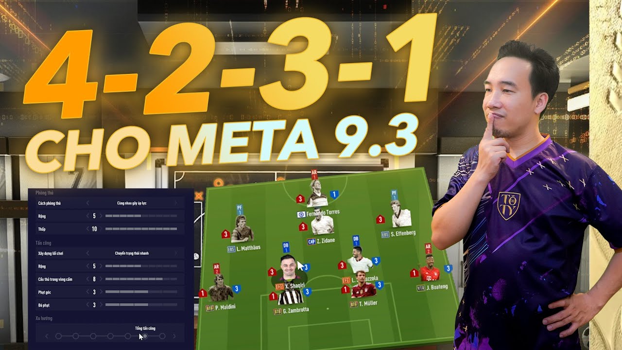 Làm chủ sơ đồ 4231 với chiến thuật đơn mới của meta 9.3