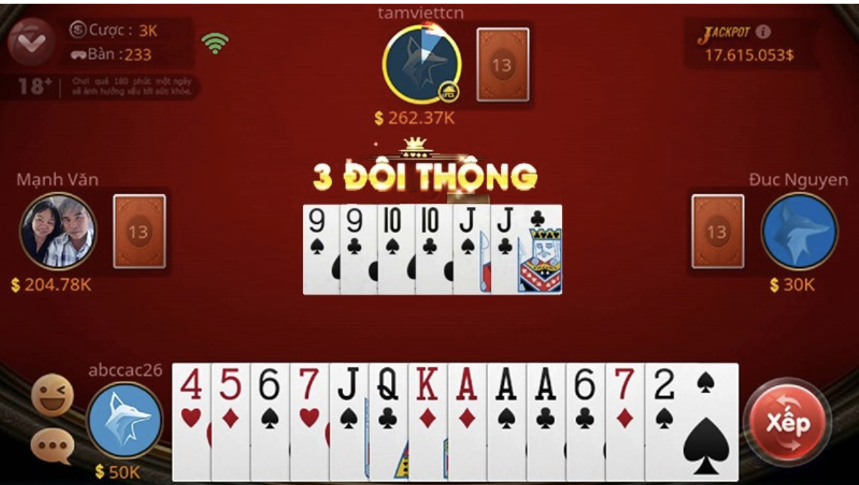 Trả lời: Bạn sẽ nhận được gì khi có 3 đôi bài liên tiếp khi chơi Tiến Lên? - Nhà cái FB88