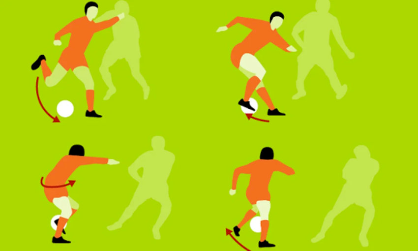 Kỹ thuật rê bóng cơ bản của Ronaldo và Messi