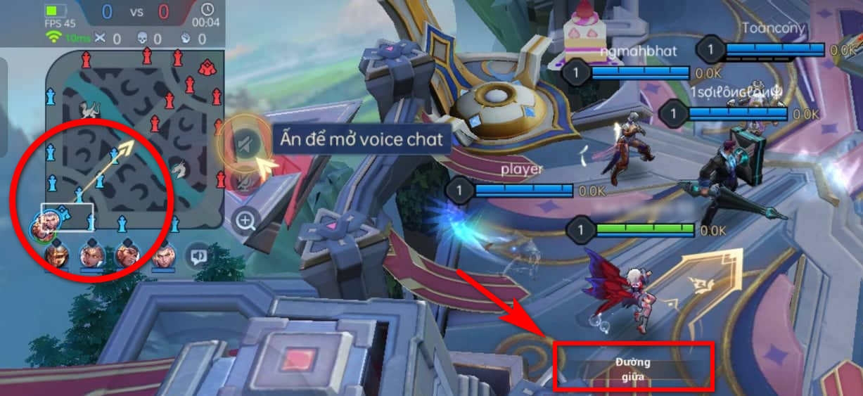 Mid có nghĩa là gì trong Liên Quân 1?