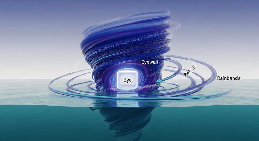 Cấu trúc giải phẫu bão nhiệt đới Cấu trúc giải phẫu của một cơn bão hoàn chỉnh