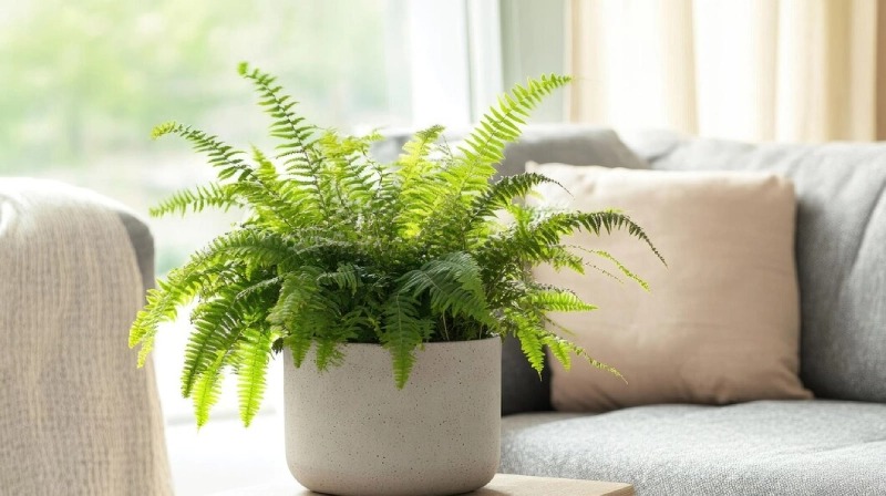 Sử dụng cây xanh hút ẩm khi trời nồm