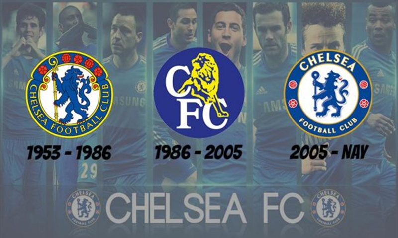 Các phiên bản logo trong lịch sử Chelsea