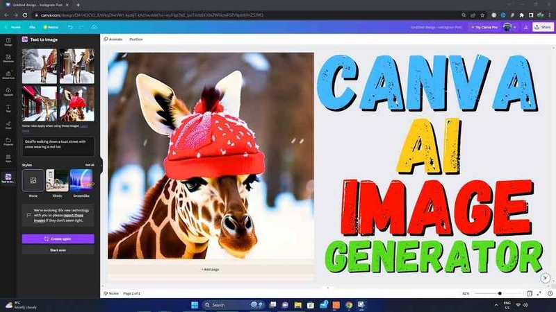 Canva AI tạo hình ảnh